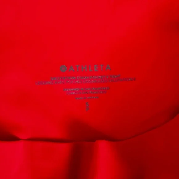 Athleta S Matador Red Salutation Stash Pocket II Tight - Picture 2 of 2